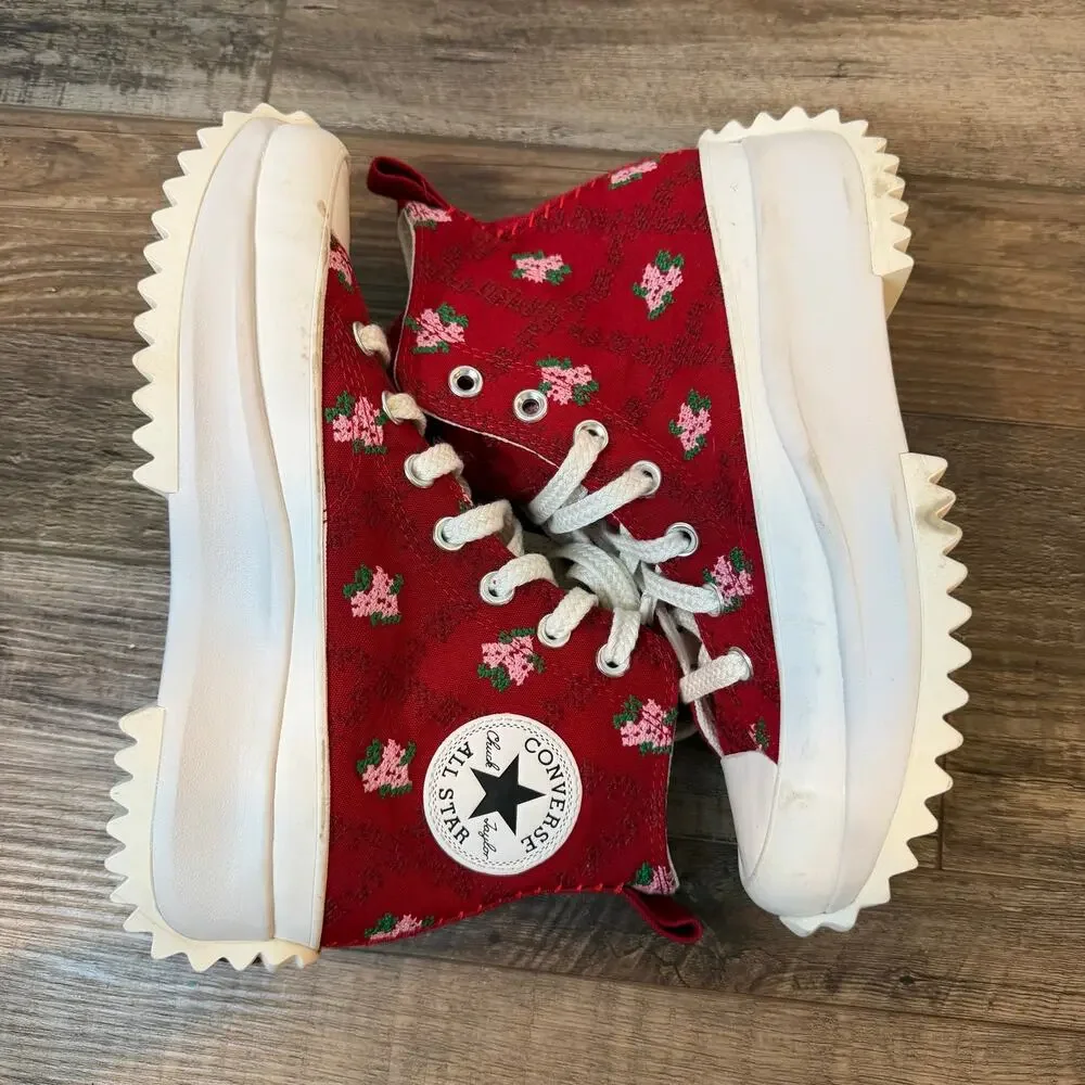 CONVERSE Unisex Run Star Hike Platform Rose Cross Stitch Size M5/W6.5